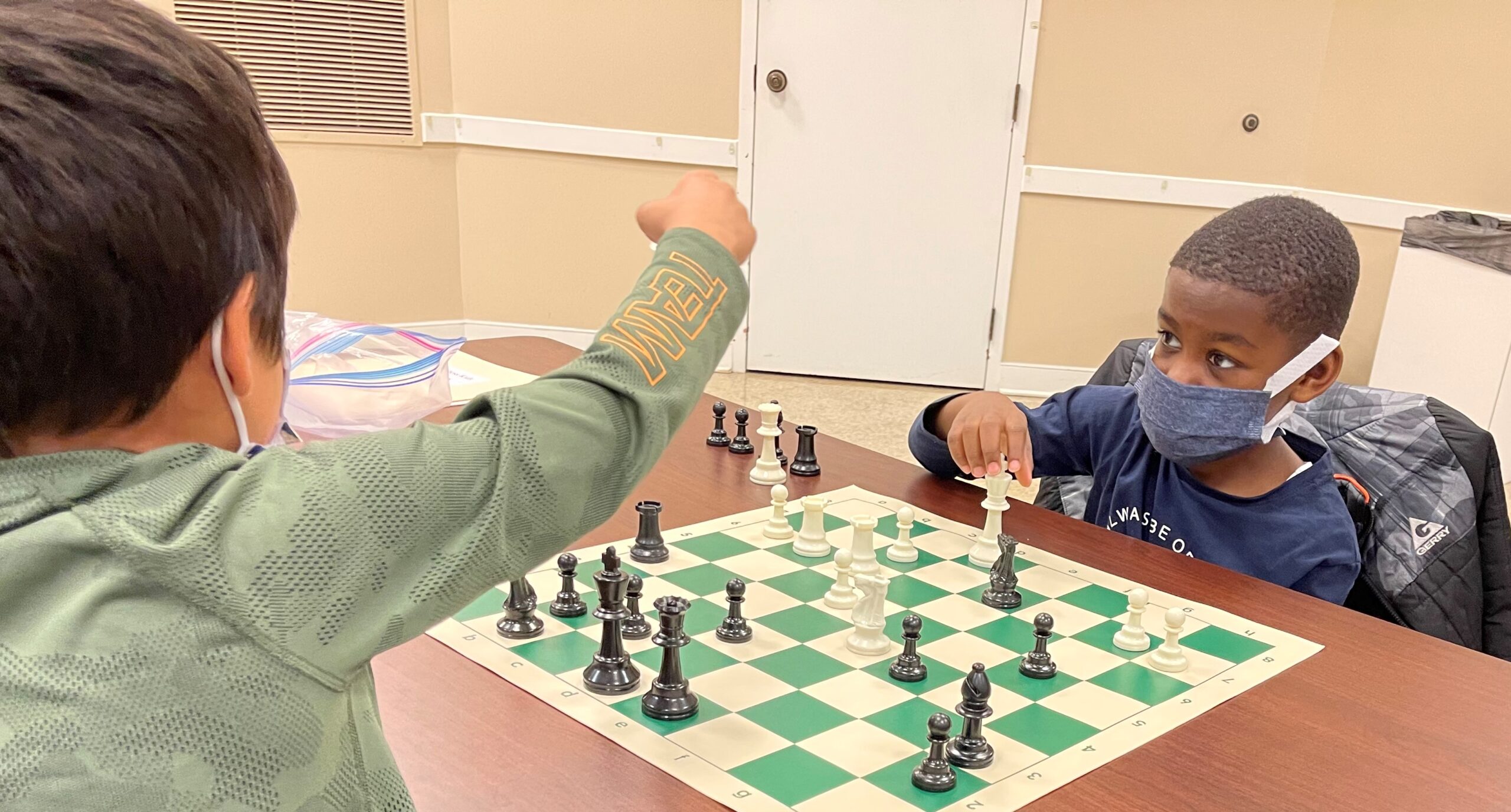 kids playing chess