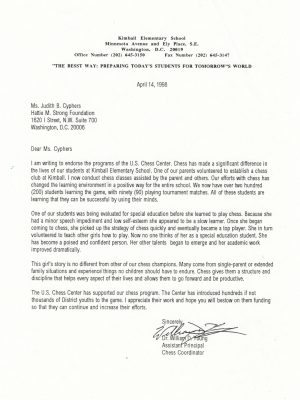 1998-04-14 Letter FR Dr. William Young, Kimball ES